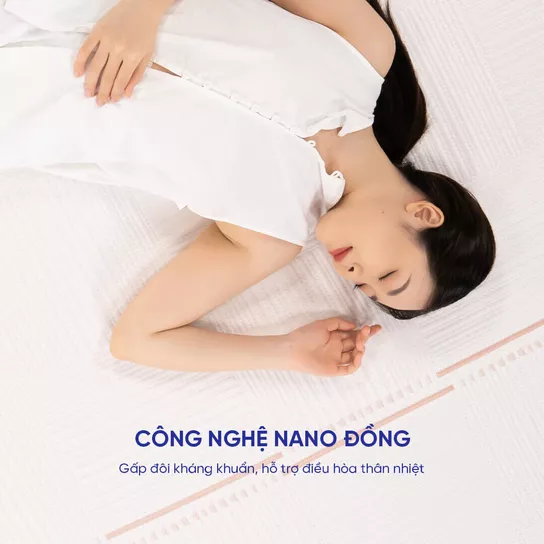 Nệm foam Comfy Lux 1.0 cao cấp kháng khuẩn kép dày 20cm - Ảnh 6