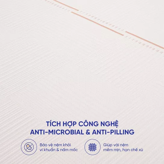 Nệm foam Comfy Lux 1.0 cao cấp kháng khuẩn kép dày 20cm - Ảnh 13