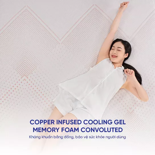 Nệm foam Comfy Lux 3.0 cao cấp tương thích toàn diện dày 25cm - Ảnh 5