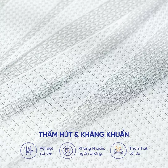 Nệm cao su thiên nhiên Gummi Premium detox giấc ngủ dày 10cm - Ảnh 6