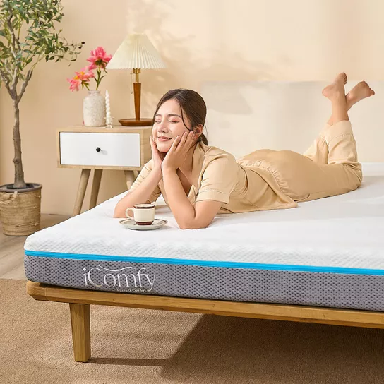 Nệm foam iComfy Coolax massage thoáng mát - Ảnh 9