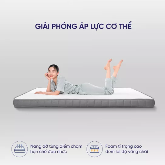 Nệm cao su đa tầng Goodnight Rena vững chắc, thông thoáng dày 10cm - Ảnh 5