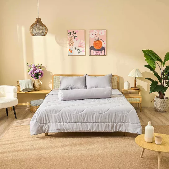 Bộ chăn ga chun Amando Rina 5 chi tiết thông thoáng, mềm mại - Ảnh 9