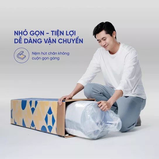 Nệm lò xo Goodnight Sleep Wave giảm tiếng ồn dày 20cm - Ảnh 13