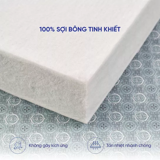 Nệm Bông ép Wonjun Pure & Fresh chuẩn Hàn Quốc dày 5/9cm - Ảnh 12