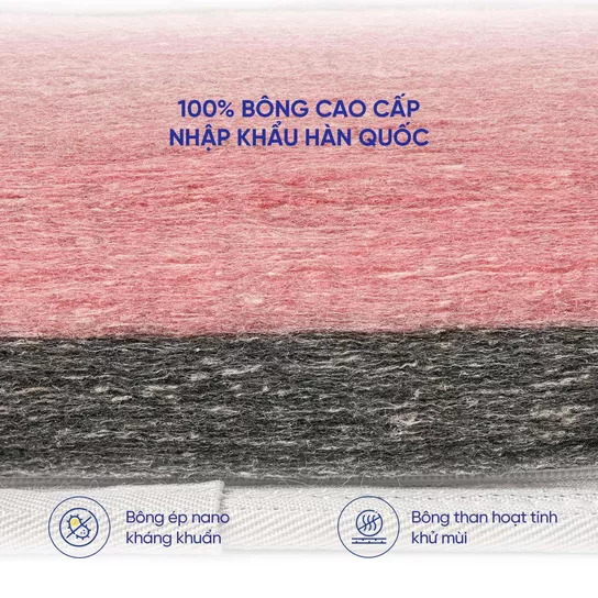 Nệm bông ép cao cấp Wonjun Pure Premium nâng đỡ vững chắc dày 12cm - Ảnh 13
