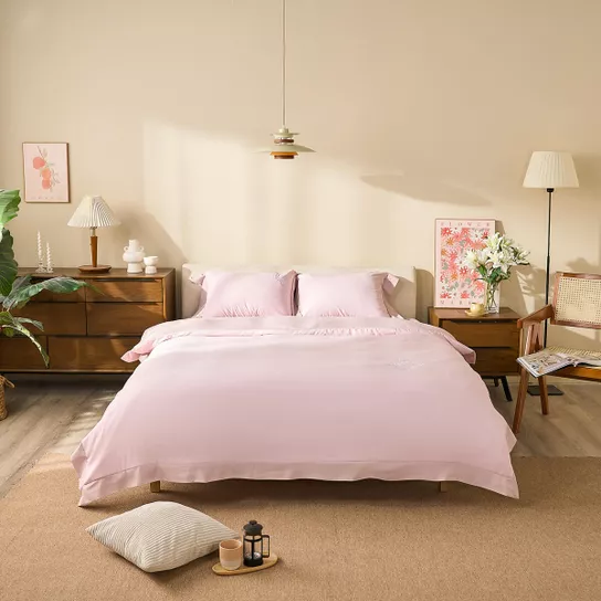 Bộ chăn ga cưới Amando Love ấm áp, sang trọng - Ảnh 4