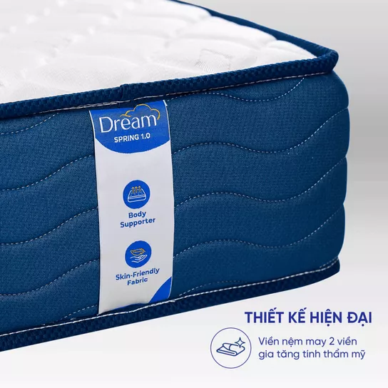 Nệm lò xo Dream Spring cách ly chuyển động dày 25cm - Ảnh 8