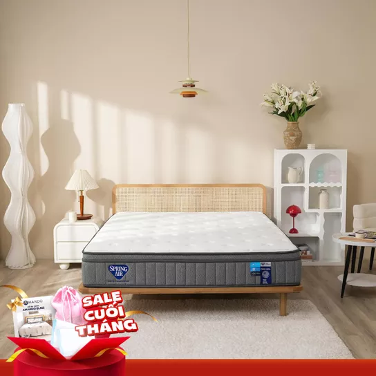 Nệm lò xo Spring Air Back Supporter Firm Cool nâng đỡ làm mát dày 26cm - Thumbnail