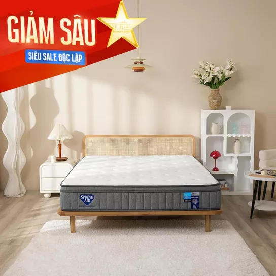 Nệm lò xo Spring Air Back Supporter Firm Cool nâng đỡ làm mát dày 26cm - Thumbnail