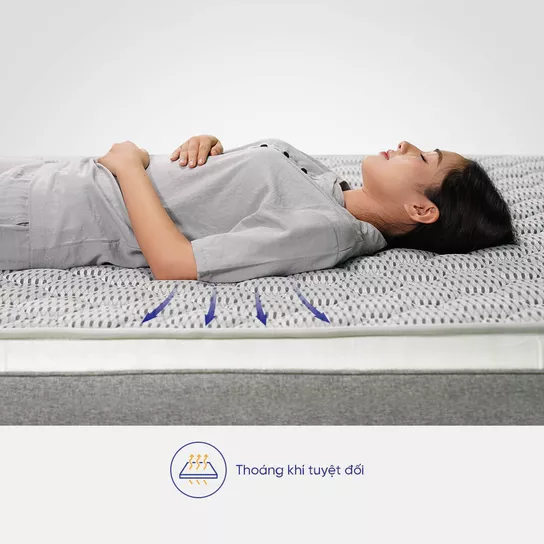 Nệm cao su đa tầng Kim Cương Erica Smart Tech dày 15cm - Thumbnail