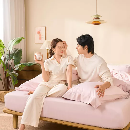Bộ chăn ga cưới Amando Love ấm áp, sang trọng - Thumbnail