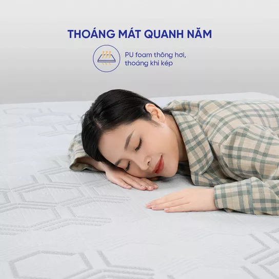 Nệm foam Goodnight Hachi giảm áp lực dày 15cm - Thumbnail