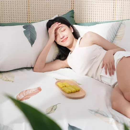Bộ ga chun Lụa tencel cao cấp Amando Bliss 4 chi tiết mã TC001 - Thumbnail