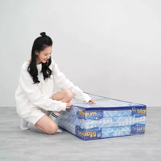 Nệm cao su đa tầng Kim Cương Titanium gấp 3 dày 5/9cm - Thumbnail