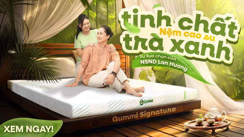 ‘Mẹ chồng quốc dân’ NSND Lan Hương chia sẻ bí quyết giúp ngủ ngon với nệm Gummi Signature
