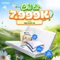 Combo Nệm chào hè: 01 đệm Wonjun, 02 gối Microfiber, 01 bộ ga chun Rina/Chiếu điều hòa Aqua - Ảnh thumb 1