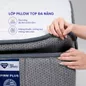 Combo Lò xo làm mát: 01 Đệm Spring Air Firm Plus, 01 bộ Élan/Lagom, 02 gối Nami - Ảnh thumb 4