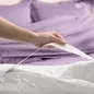 Bộ ga phủ chăn chần Amando thêu cotton satin màu tím - Ảnh thumb 6