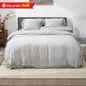 Bộ chăn ga Lụa tencel cao cấp Amando Lagom 5 chi tiết Màu Xám - Ảnh thumb 5