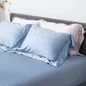 Bộ chăn ga Lụa tencel cao cấp Amando Lagom 5 chi tiết Màu Xanh dương - Ảnh thumb 7