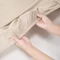 Bộ ga chun polyester gấm Amando Ellie đơn sắc 4 chi tiết Màu Be - Ảnh thumb 10