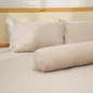 Bộ ga chun polyester gấm Amando Ellie đơn sắc 4 chi tiết Màu Be - Ảnh thumb 7
