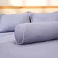 Bộ ga chun polyester gấm Amando Ellie đơn sắc 4 chi tiết Màu Xanh dương - Ảnh thumb 6