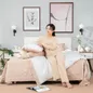 Bộ chăn ga phủ sợi gỗ thiên nhiên Amando Jamila 5 chi tiết LC001 - Ảnh thumb 12