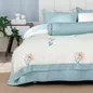 Bộ chăn ga phủ sợi gỗ thiên nhiên Amando Jamila 5 chi tiết LC002 - Ảnh thumb 8