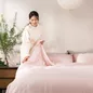 Bộ chăn ga chun chần Lụa Tencel cao cấp Amando Élan 5 chi tiết TC002 - Ảnh thumb 7
