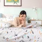 Bộ Ga chun microfiber Amando Ellie họa tiết 4 chi tiết M03 - Ảnh thumb 2