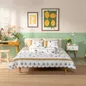 Bộ Ga chun microfiber Amando Ellie họa tiết 4 chi tiết M04 - Ảnh thumb 3