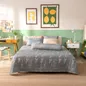 Bộ Ga chun microfiber Amando Ellie họa tiết 4 chi tiết M05 - Ảnh thumb 3