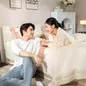 Bộ Chăn ga lụa tencel cao cấp Amando Soulmate 7 chi tiết màu Kem - Ảnh thumb 4