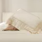 Bộ Chăn ga lụa tencel cao cấp Amando Soulmate 7 chi tiết màu Kem - Ảnh thumb 11