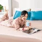 Bộ ga chun bốn mùa micro satin Goodnight Mori 3 Chi tiết - Ảnh thumb 8