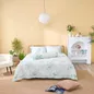 Bộ chăn ga chun sợi gỗ thiên nhiên Amando Jamila 5 chi tiết LC010 - Ảnh thumb 4