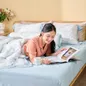 Bộ chăn ga chun sợi gỗ thiên nhiên Amando Jamila 5 chi tiết LC011 - Ảnh thumb 1