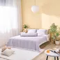 Bộ chăn ga chun sợi gỗ thiên nhiên Amando Jamila 5 chi tiết LC012 - Ảnh thumb 3