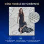 [Mới - Độc quyền] Nệm lò xo độc lập phân 5 vùng nâng đỡ chuyên sâu Dunlopillo de.Stress Release - Ảnh thumb 6