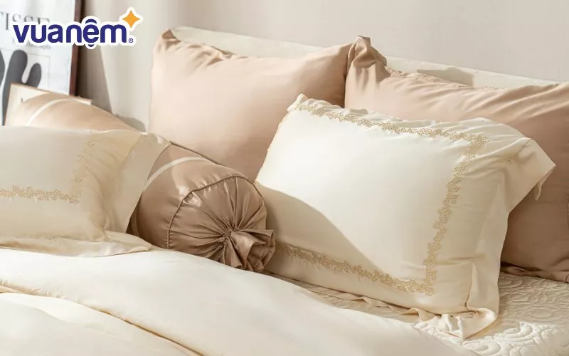 Bộ chăn drap Amando Jamila hạn chế vi khuẩn và bụi bám, đảm bảo sức khỏe