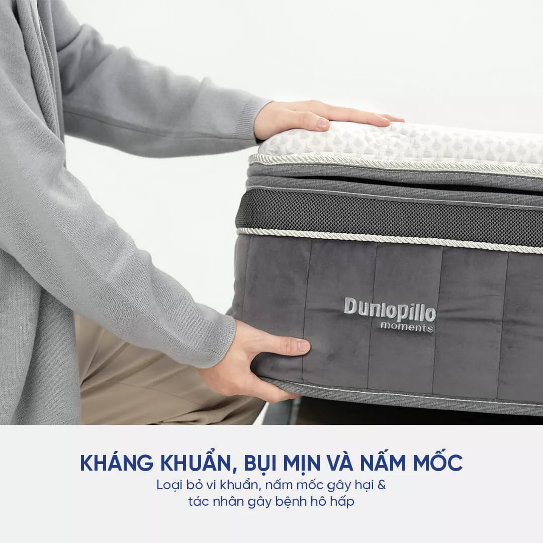 Nệm lò xo Dunlopillo Cambridge Luxe dày 34cm - Ảnh 10