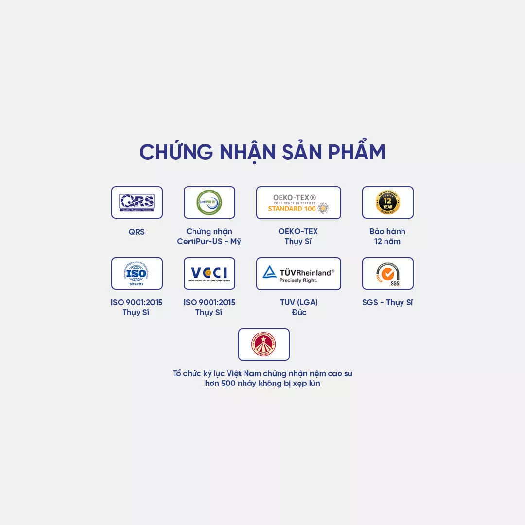 Nệm cao su Kim Cương Happy Gold dày 5/10/15cm - Ảnh 10