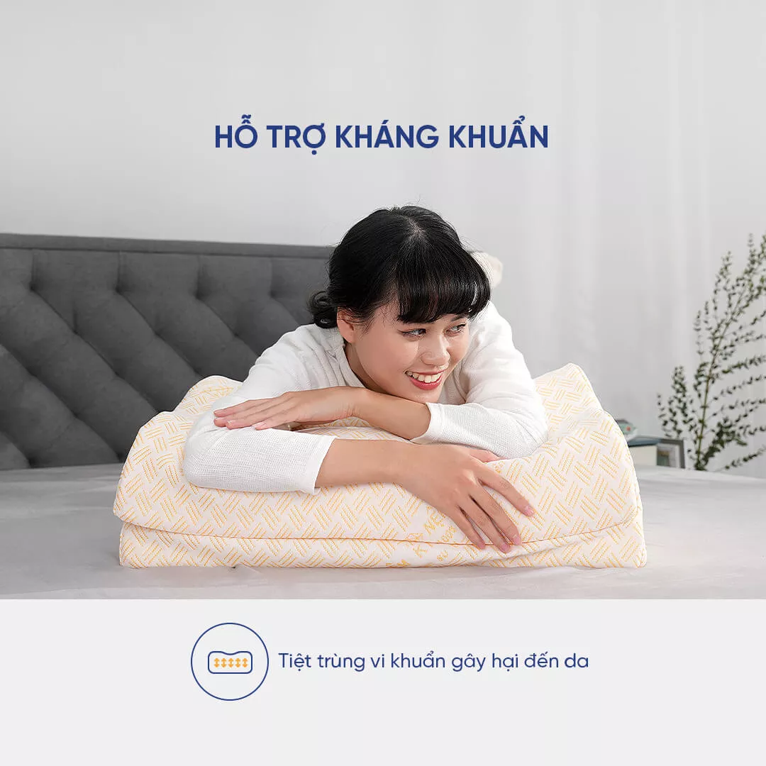 Gối Cao Su Kim Cương Lượn Sóng A - Ảnh 8