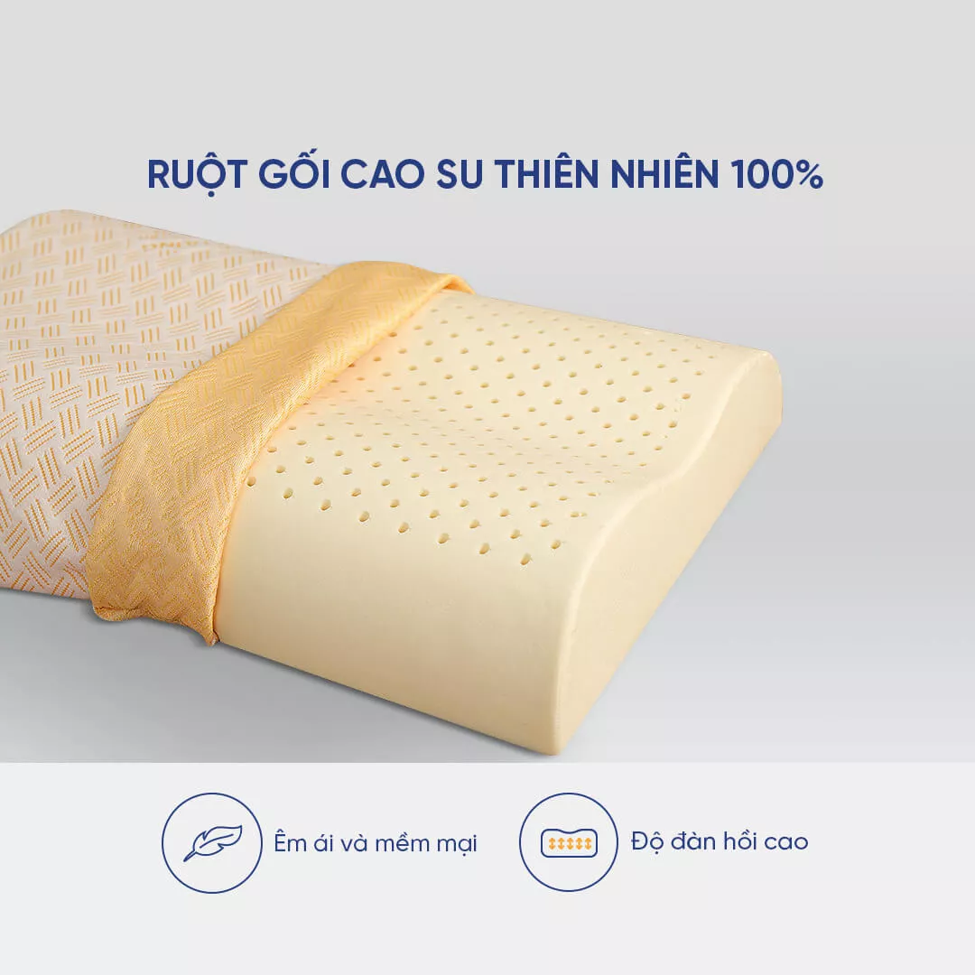 Gối Cao Su Kim Cương Lượn Sóng A - Ảnh 5