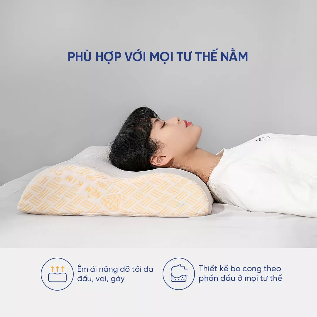 Gối Cao Su Kim Cương Lượn Sóng A - Ảnh 6