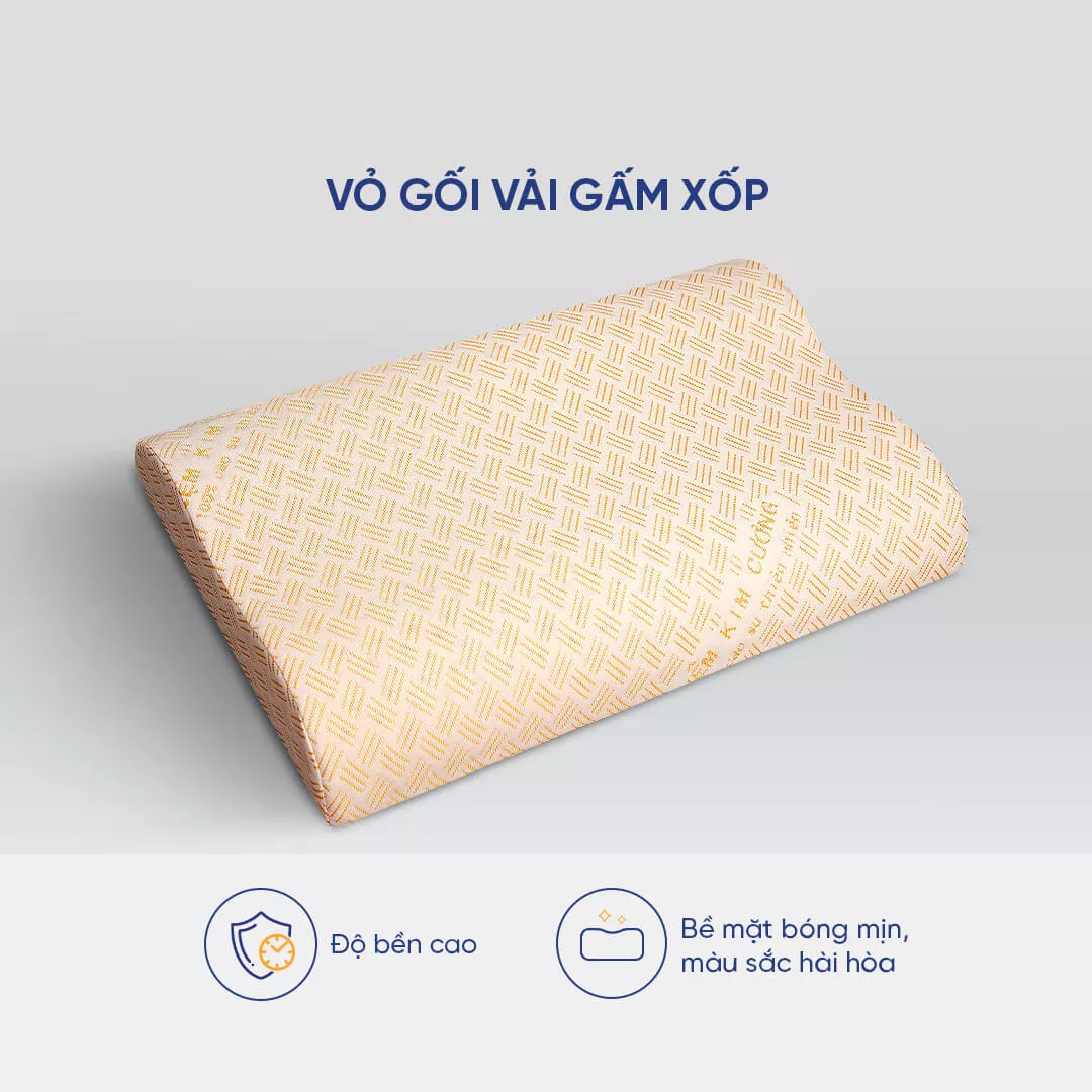 Gối Cao Su Kim Cương Lượn Sóng A - Ảnh 4