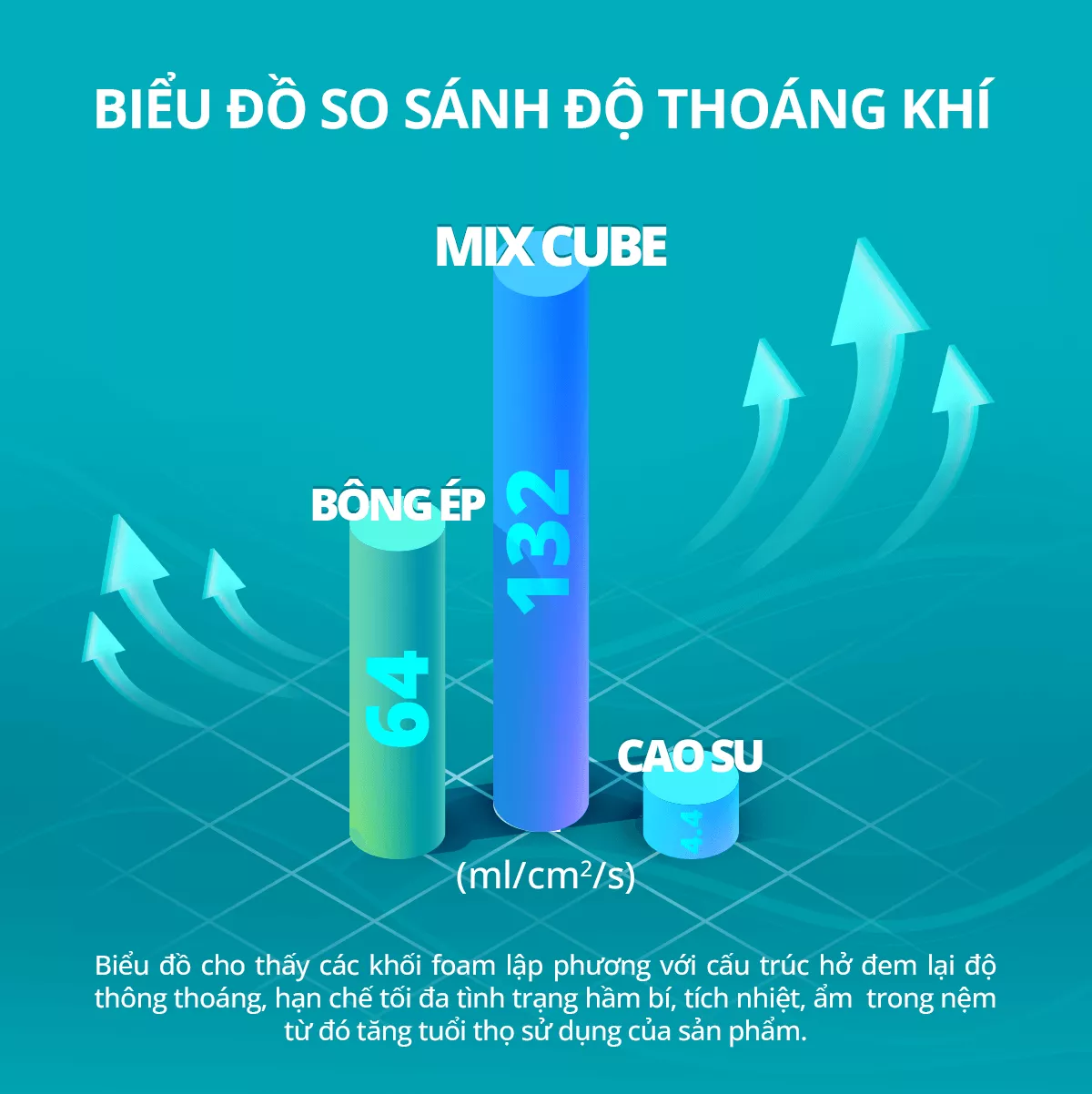 Nệm foam Nhật Bản Aeroflow Fit Plus kháng khuẩn dày 20cm - Ảnh 7