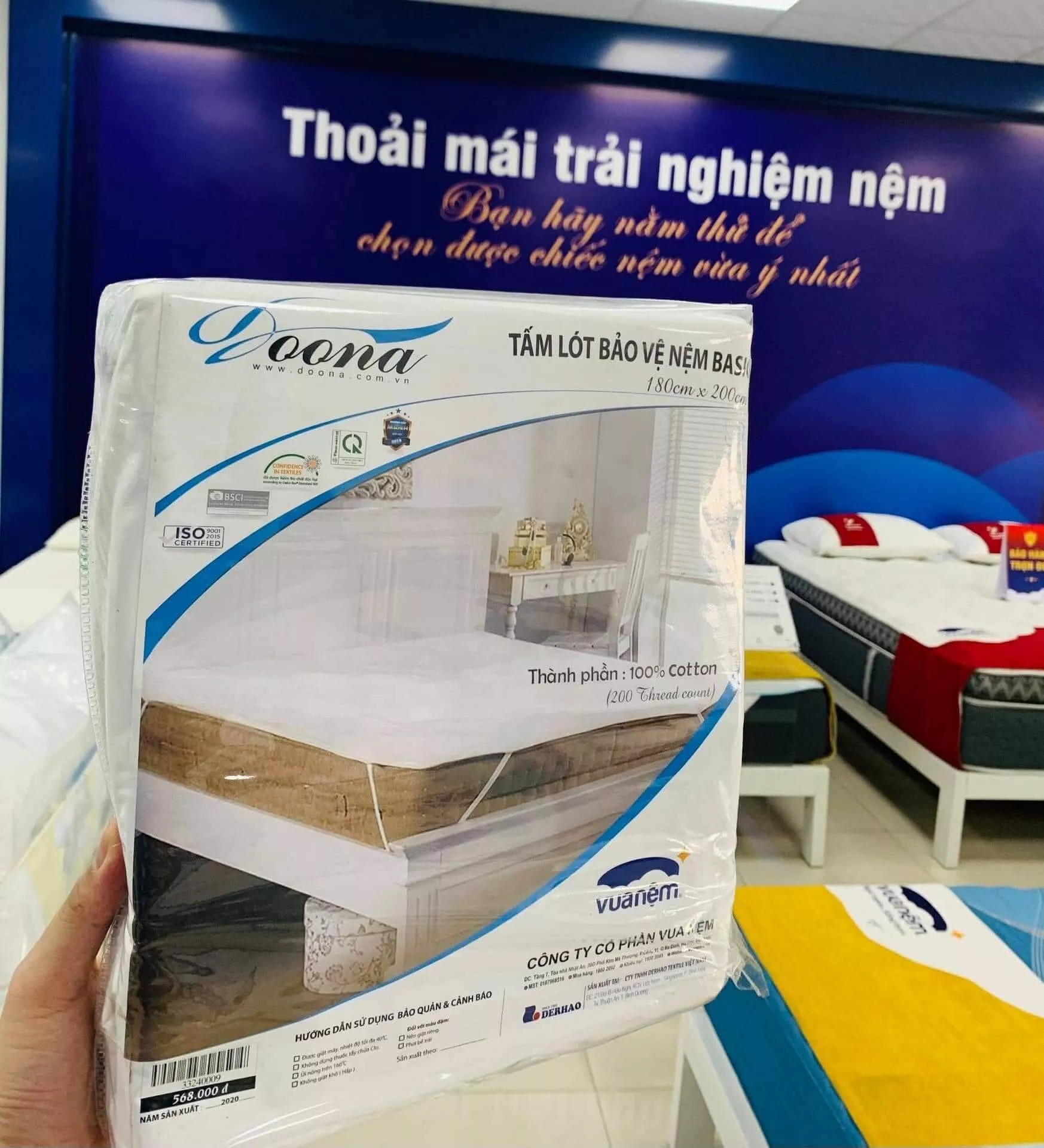 Tấm lót bảo vệ nệm Doona 01 lớp - Ảnh 3